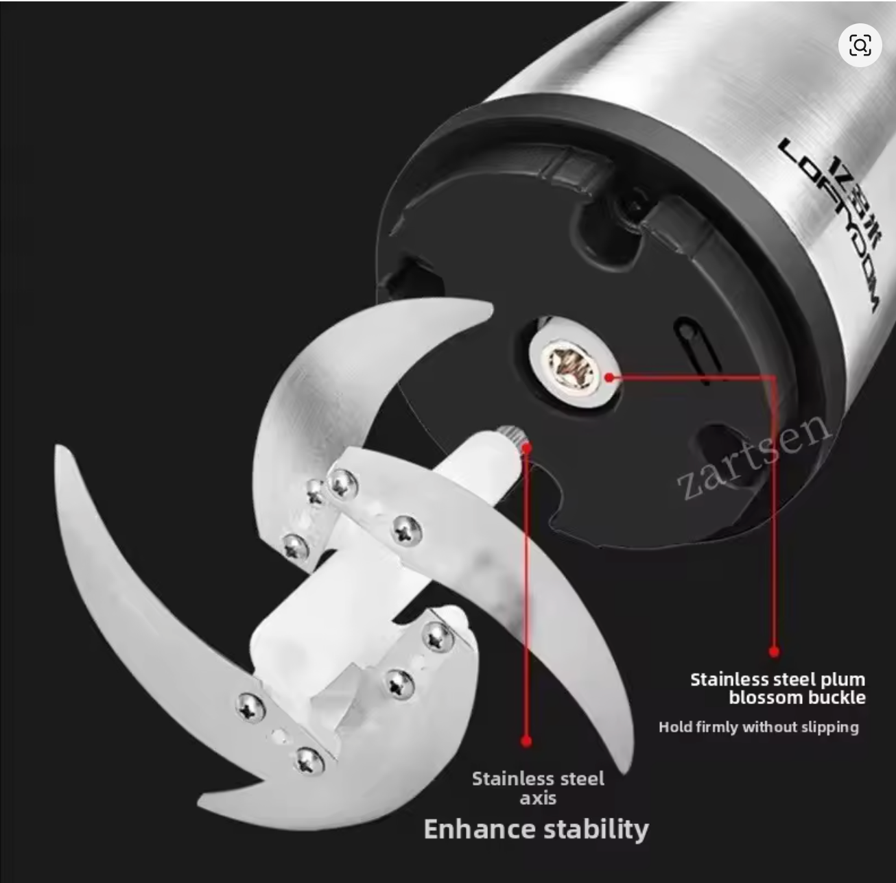 Picadora de Carne Eléctrica de Acero Inoxidable