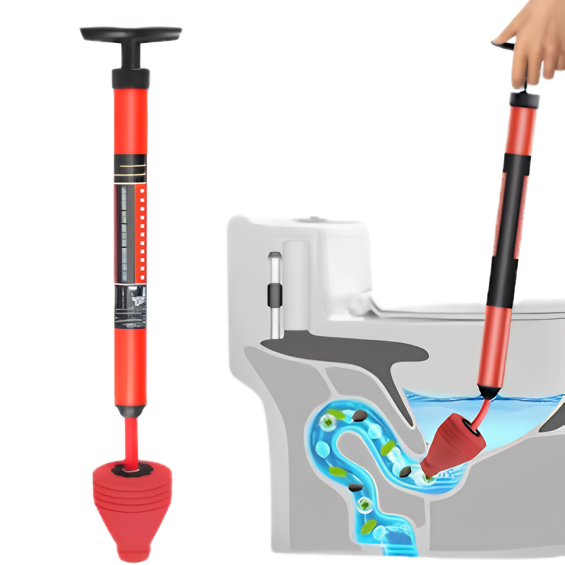 Sopapo Destapador WC Alta Presión 120 PSI 🚽🔥