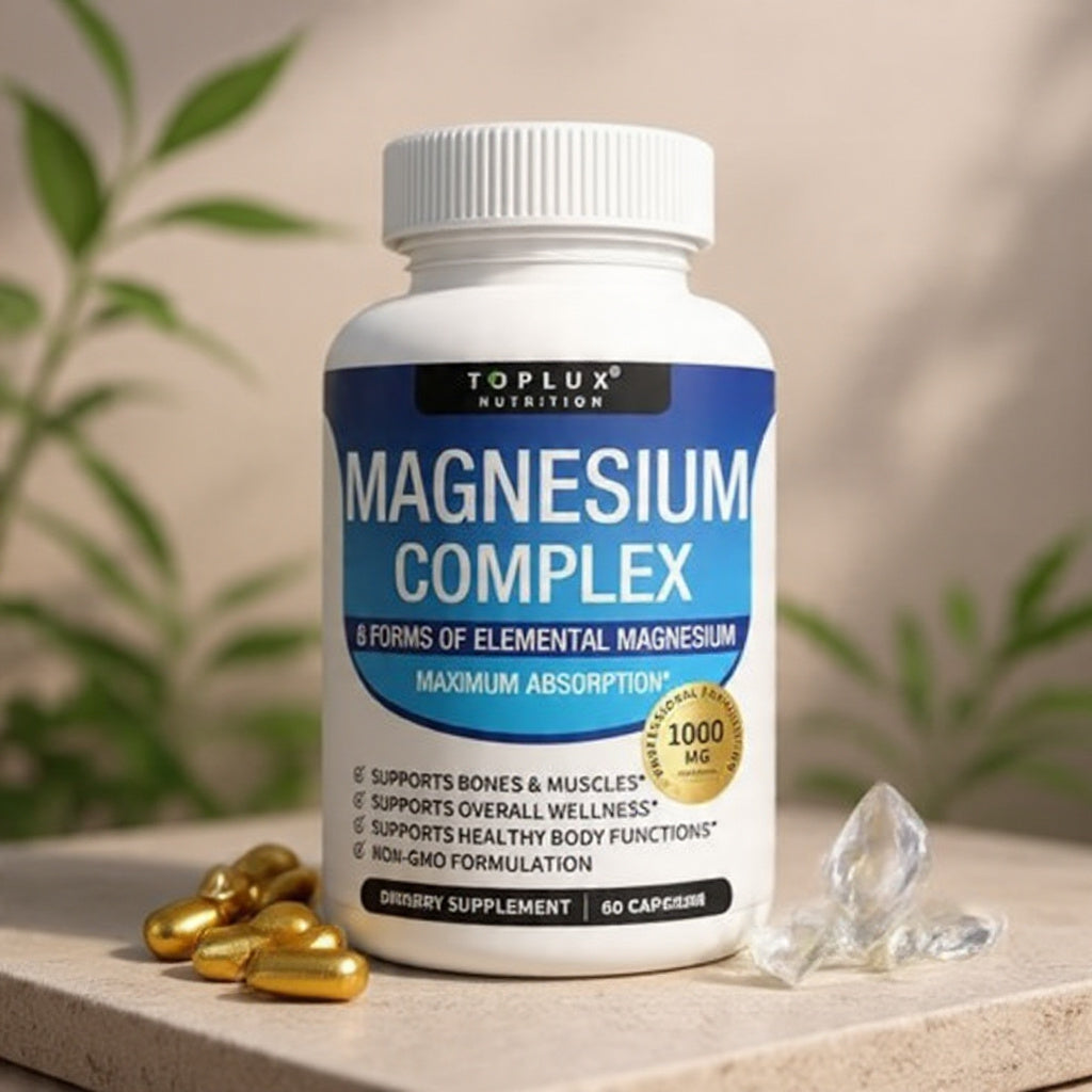MAGNESIO COMPLEX Energía, Músculos y Huesos Fuertes