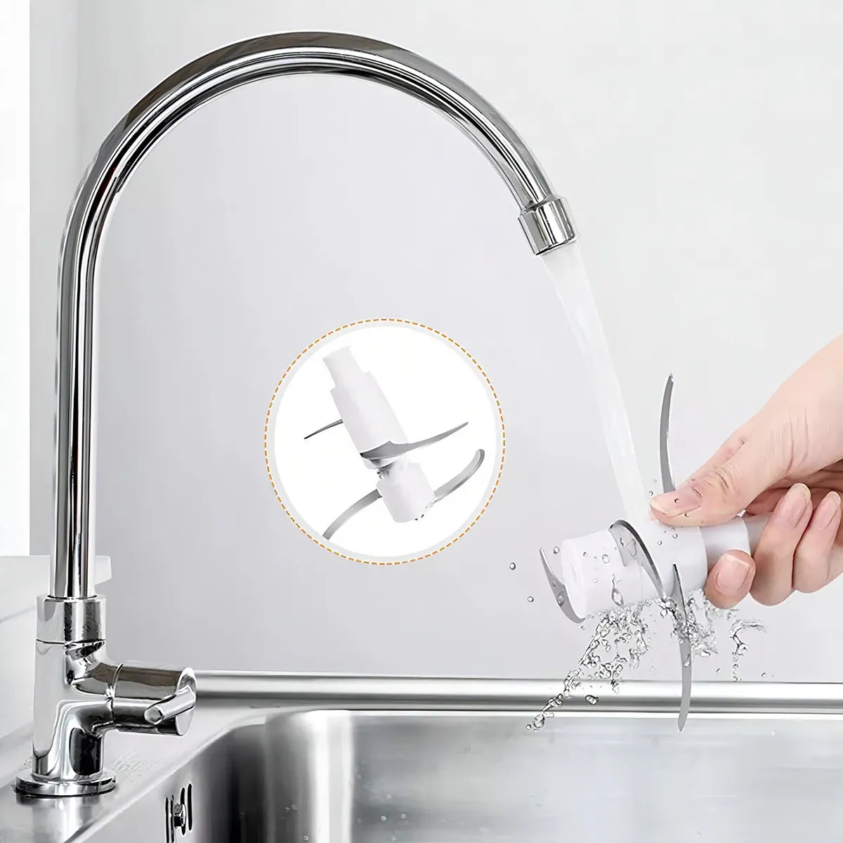 Picadora de Carne Eléctrica de Acero Inoxidable