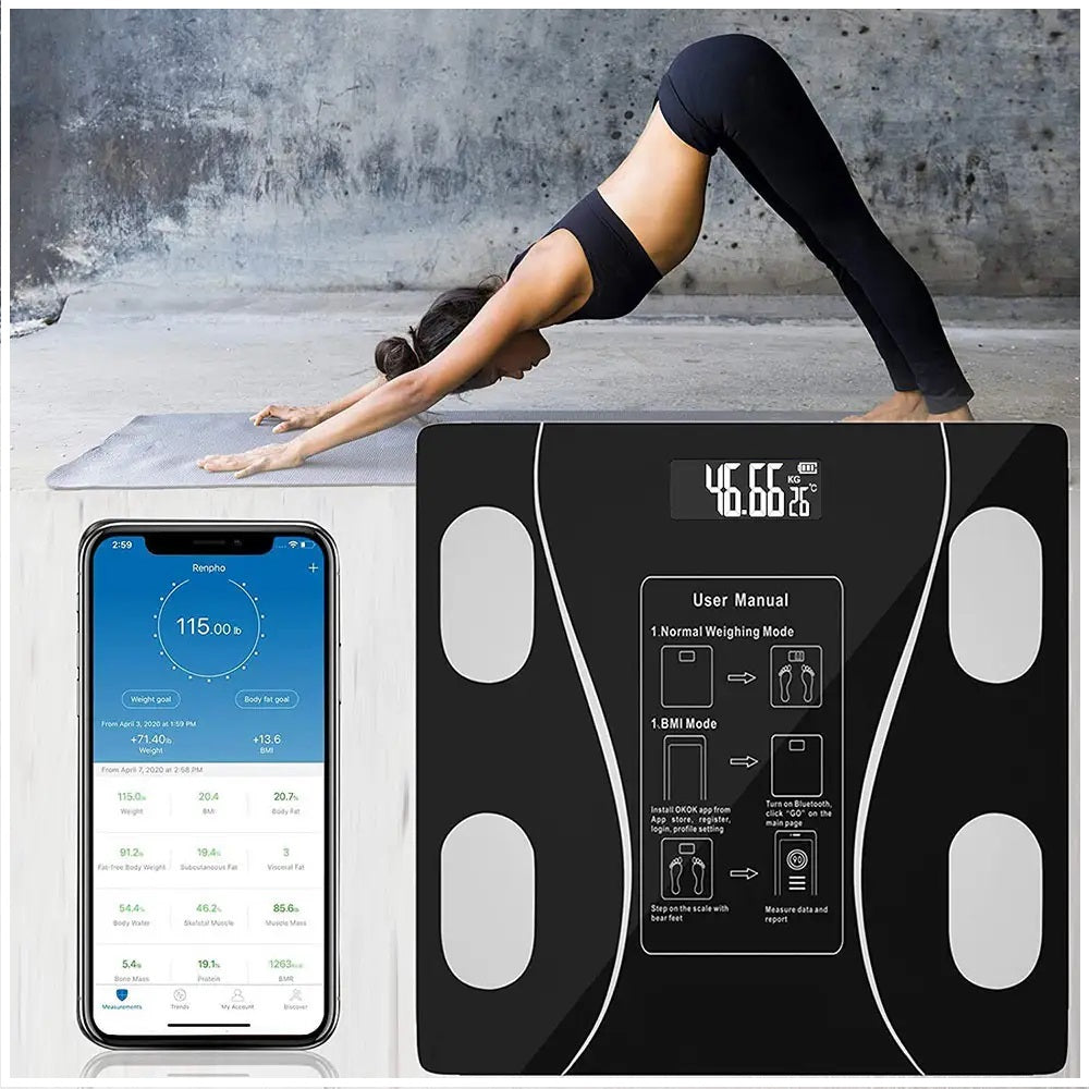 Balanza Bano Digital Bluetooth Inteligente