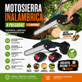 Motosierra Inalámbrica 8” + 2 Baterías