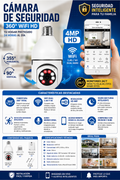 Cámara de Seguridad 360° WiFi HD 1080P – Protección Inteligente para Tu Hogar