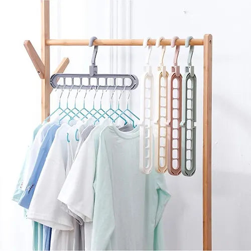 🏠 Colgador Organizador 9 en 1 | Ahorra Hasta 80% de Espacio en tu Clóset