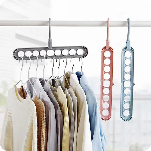 🏠 Colgador Organizador 9 en 1 | Ahorra Hasta 80% de Espacio en tu Clóset