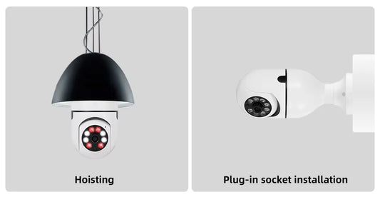 Cámara de Seguridad 360° WiFi HD 1080P – Protección Inteligente para Tu Hogar